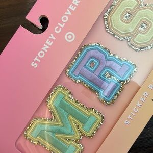 Stoney Clover Lane x Target sticker patches. “MRS”. Letter M,R,S